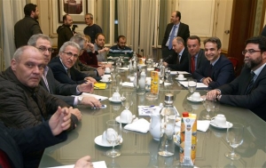 Το Ασφαλιστικό στη συνάντηση Μητσοτάκη με το προεδρείο της ΓΣΕΕ