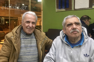 Ο Χάρης Βαπορίδης με τον... Αποδυτηριάκια