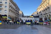 Θεσσαλονίκη: Αντιπολεμική συγκέντρωση Ουκρανών πολιτών και συνθήματα (pics &amp; vid)
