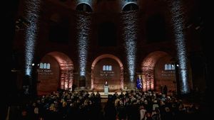 Ομιλίες Χέρμαν βαν Ρομπάι και Σταύρου Ανδρεάδη στην τελετή απονομής του βραβείου Αυτοκράτειρα Θεοφανώ