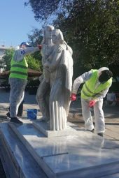 Αποκαταστάσεις μνημείων και επιφανειών από συνθήματα και γκράφιτι στην πόλη του Κιλκίς