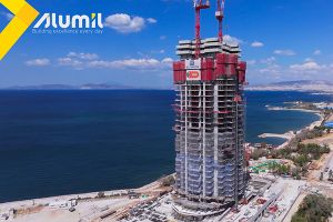 Riviera Tower: Υλοποιείται το ψηλότερο κτίριο της χώρας με προηγμένα συστήματα της ALUMIL