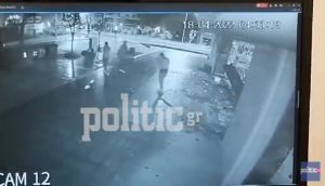 Καλαμαριά: Αυτοκίνητο «μπούκαρε» σε βιτρίνα καταστήματος μετά από κόντρες