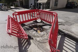 Πάρθηκαν μέτρα για την επικίνδυνη κατασκευή στο κέντρο του Κιλκίς από εταιρεία οπτικών ινών