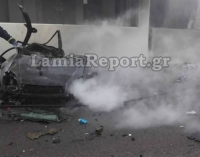Πόρσε καρφώθηκε σε οικογενειακό ΙΧ σε πάρκινγκ της εθνικής, 4 νεκροί
