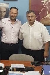 Συνάντηση Μηνά Παπαδόπουλου με Θεόφιλο Τιρεκίδη στη ΔΕΕΠ Κιλκίς της Ν.Δ.