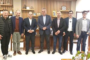 Επίσκεψη υποψήφιου ευρωβουλευτή Αθανάσιου Εξαδάκτυλου στον Δήμαρχο Κιλκίς