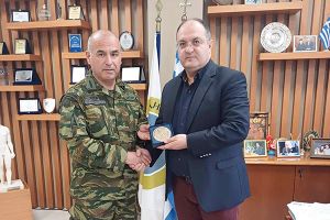 Συνάντηση νέου Ταξίαρχου 71ης Α.Μ. ‘’Πόντος’’ με τον Δήμαρχο Κιλκίς