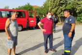 Ο Γ. Γεωργαντάς ευχαριστεί τα στελέχη της Πυροσβεστικής του Κιλκίς
