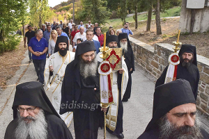 Υποδοχή του Δημάρχου Παιονίας Κ. Σιωνίδη στο Ιερό Κοινόβιο Οσίου Νικοδήμου Πενταλόφου