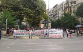 Θεσσαλονίκη: Διαμαρτυρία καθηγητών για τα νέα μέτρα στα σχολεία (vd)
