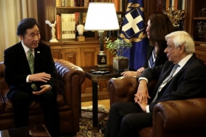 Συνάντηση Παυλόπουλου με τον πρωθυπουργό της Δημοκρατίας της Κορέας