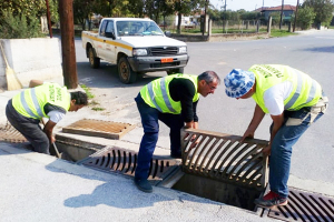 Καθαρισμός φρεατίων στο δήμο Παιονίας
