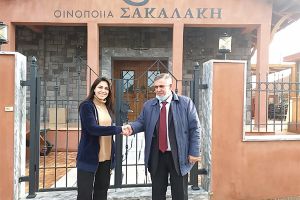 Συνάντηση Μηνά Παπαδόπουλου με Άννα Σακαλάκη