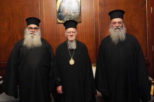 Στο Οικουμενικό Πατριαρχείο ο νέος Μητροπολίτης Δράμας Δωρόθεος και ο Γουμενίσσης Δημήτριος