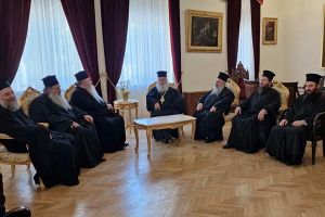 Με το νέο Αρχιεπίσκοπο Κύπρου κ. Γεώργιο ο Κιλκισίου Βαρθολομαίος