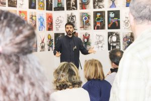 Εγκαίνια της έκθεσης ζωγραφικής του Χαρίτωνα Παπαδόπουλου στην ΤΕΧΝΗ