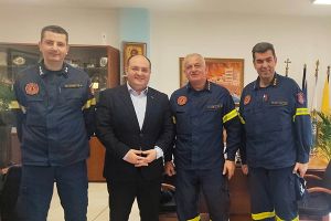 Εθιμοτυπική επίσκεψη νέου Διοικητή Πυροσβεστικών Υπηρεσιών Κιλκίς στον Δήμαρχο Κιλκίς