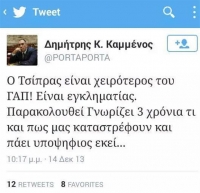 Σάλος στο Twitter για την υπουργοποίηση του Δ. Καμένου