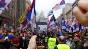 Σερβία: Φοιτητές διαμαρτύρονται κατά της κυβερνητικής προπαγάνδας στα ΜΜΕ
