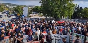 Θεσσαλονίκη: Συλλαλητήριο αγροτών έξω από την 29η Έκθεση AGROTICA