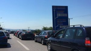 Μποτιλιάρισμα και καθυστερήσεις στην Ε.Ο Θεσσαλονίκης-Μουδανιών – Δείτε τον χάρτη