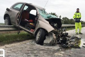 Τρεις νεκροί και τέσσερις τραυματίες σε τροχαίο στο δρόμο Θεσσαλονίκης-Ευζώνων