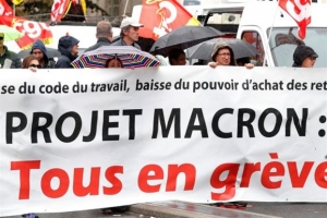 «Μακρόν την έβαψες»: Χιλιάδες διαδηλωτές κατά της εργασιακής μεταρρύθμισης