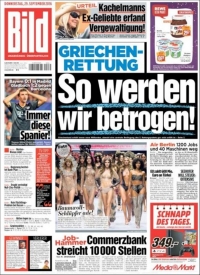 Bild: «Να πώς μας εξαπατούν με την ελληνική διάσωση!»