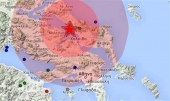 Ισχυρός, διπλός, μεταμεσονύκτιος σεισμός 5,2 βαθμών της κλίμακας ρίχτερ Βόρεια της Χαλκίδας