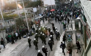 Κλειστή η Λ.Αλεξάνδρας λόγω συγκέντρωσης οπαδών του Παναθηναϊκού