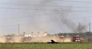 Συντριβή στρατιωτικού αεροσκάφους στο αεροδρόμιο της Σεβίλλης