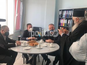 Θεσσαλονίκη: Στον Δήμο Παύλου Μελά ο Στέλιος Πέτσας και ο Σταύρος Καλαφάτης (pics)