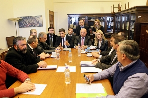 Ο Γ. Γεωργαντάς στη συνάντηση της Σ.Ε. Αγροτών με στελέχη της Ν.Δ.