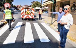 Π.Κ.Μ.: Εργασίες διαγράμμισης στην Εθνική Οδό 2 Θεσσαλονίκης-Έδεσσας