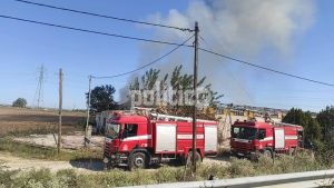 Θεσσαλονίκη: Φωτιά σε παλιά δεξαμενή μαζούτ σε κεραμοποιία στο Νέο Ρύσιο