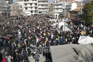 Οι νοσηλευτές του Κιλκίς στο συλλαλητήριο για τα Τέμπη