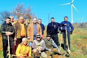 Στη δεντροφύτευση του Κυνηγετικού Συλλόγου στην Καλίνδρια ο Δήμαρχος Κιλκίς