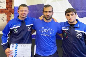 Πρωταθλητής Ελλάδος στα 97 κιλά ελευθέρας πάλης ο Κώστας Τσακνάκης του «Καραγιάννη» Ευρωπού