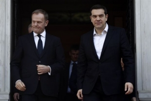 Τηλεφωνική επικοινωνία Τσίπρα - Τουσκ