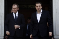Τηλεφωνική επικοινωνία Τσίπρα - Τουσκ