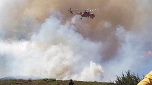 Συνεχίζεται η μάχη με τις φλόγες στη Θάσο - Αμεση καταβολή αποζημιώσεων στους πληγέντες υποσχέθηκε ο Πρωθυπουργός