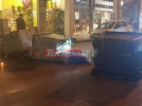 Πάτρα: Μολότοφ και φωτιές σε κάδους από αντιεξουσιαστές