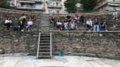 Μάθημα στα “έδρανα” της Αρχαίας Αγοράς, με ασφαλείς αποστάσεις
