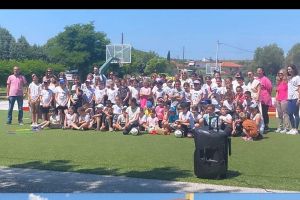 Η αρχηγός του ΠΑΟΚ στις γυμναστικές επιδείξεις του δημοτικού σχολείου Ευρωπού