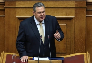 Καμμένος: Προτείνω φόρο επί τραπεζικών συναλλαγών για μείωση εισφορών αγροτών