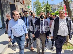 Ο Ν. Ανδρουλάκης περιόδευσε στην αγορά της Καλαμαριάς (pics &amp; vids)