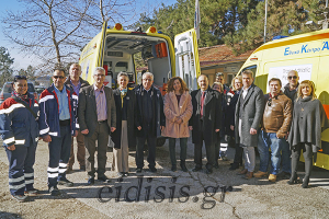 Παράδοση των 2 ασθενοφόρων του ΤΑP στο ΕΚΑΒ Κιλκίς
