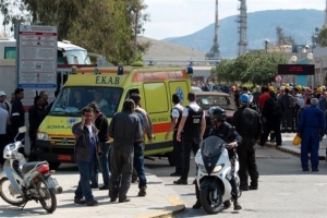 Στα Διυλιστήρια Ασπροπύργου των ΕΛΠΕ ο Παναγιώτης Λαφαζάνης.