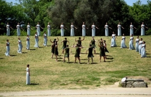 Υπεγράφη στην Αρχαία Ολυμπία η συμβολική διακήρυξη της εκεχειρίας